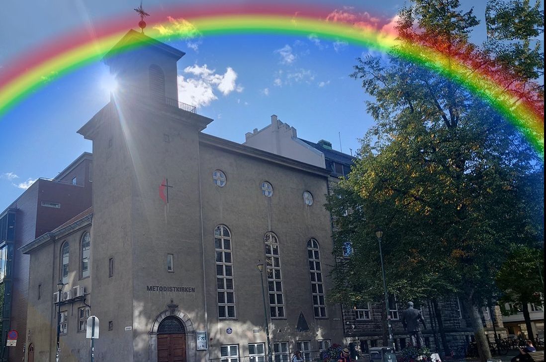 <br><br>Metodistkirken på <br>Cicignons plass - Lilletorvet