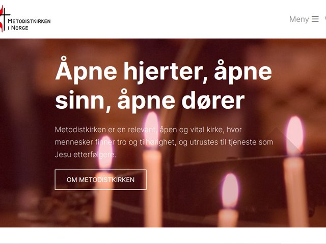 Nye nettsider for menigheten