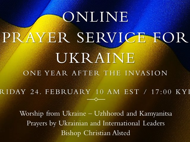Digital, verdensvid bønnesamling for Ukraina